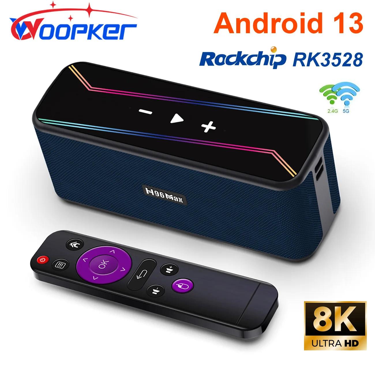 Woopker M7 TV ڽ, ȵ̵ 13, Ĩ RK3528, 8K UHD  ڵ Ʈ, 2.0 ä  ̵ ÷̾ , 2.4G, 5G 
